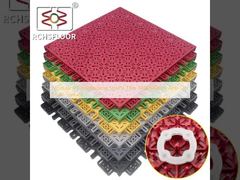 모듈식 PP 인터로킹 스포츠 타일 340x340mm 미끄럼 방지 다중 표면