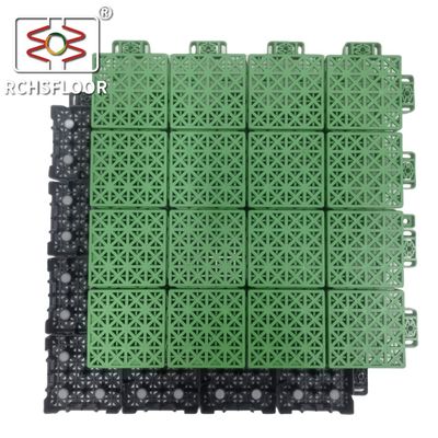 자외선 저항성 1.81cm 두꺼운 스포츠 바닥 타일 34x34cm 볼리볼 바닥 타일