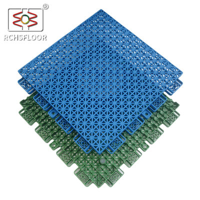 OEM ODM 뒷마당 타일 204.5g 무게 융합 플라스틱 바닥 타일