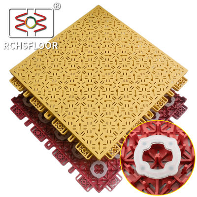 OEM ODM 농구장 플라스틱 타일 PP 융합 바닥 CE RoSH