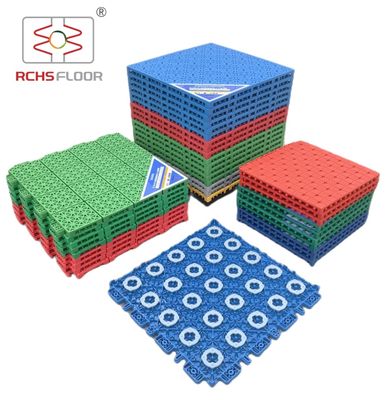 EU SVHC 환경 야외 스포츠 타일 1.8cm 두께 2.2mm 수직 변형